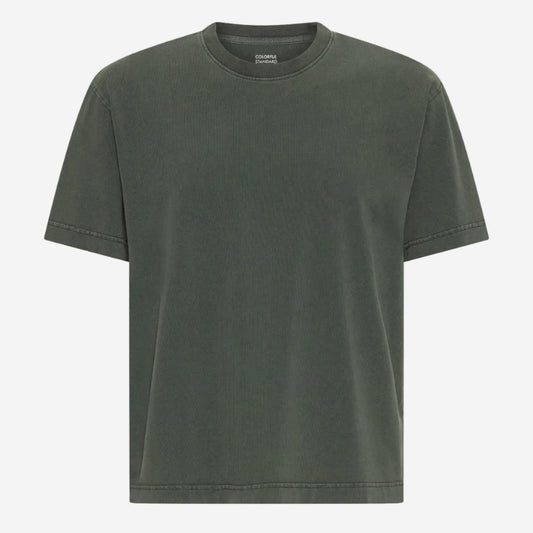 Heavy Organic Boxy T-Shirt - Midnight Forest