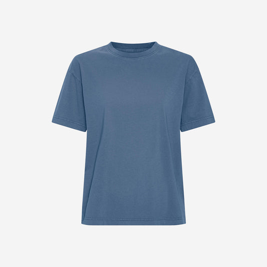 Oversized Organic T-Shirt - Faded Indigo