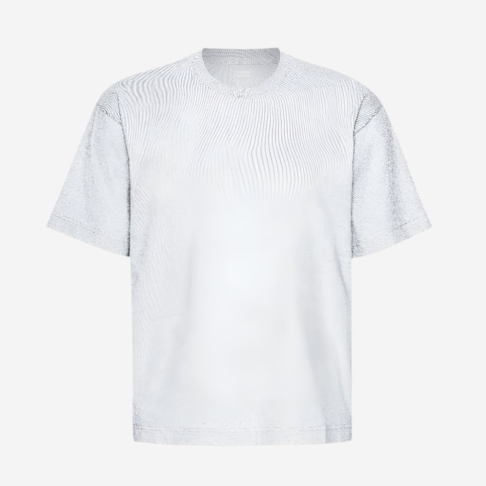 Oversized Organic T-Shirt - Snow Melange