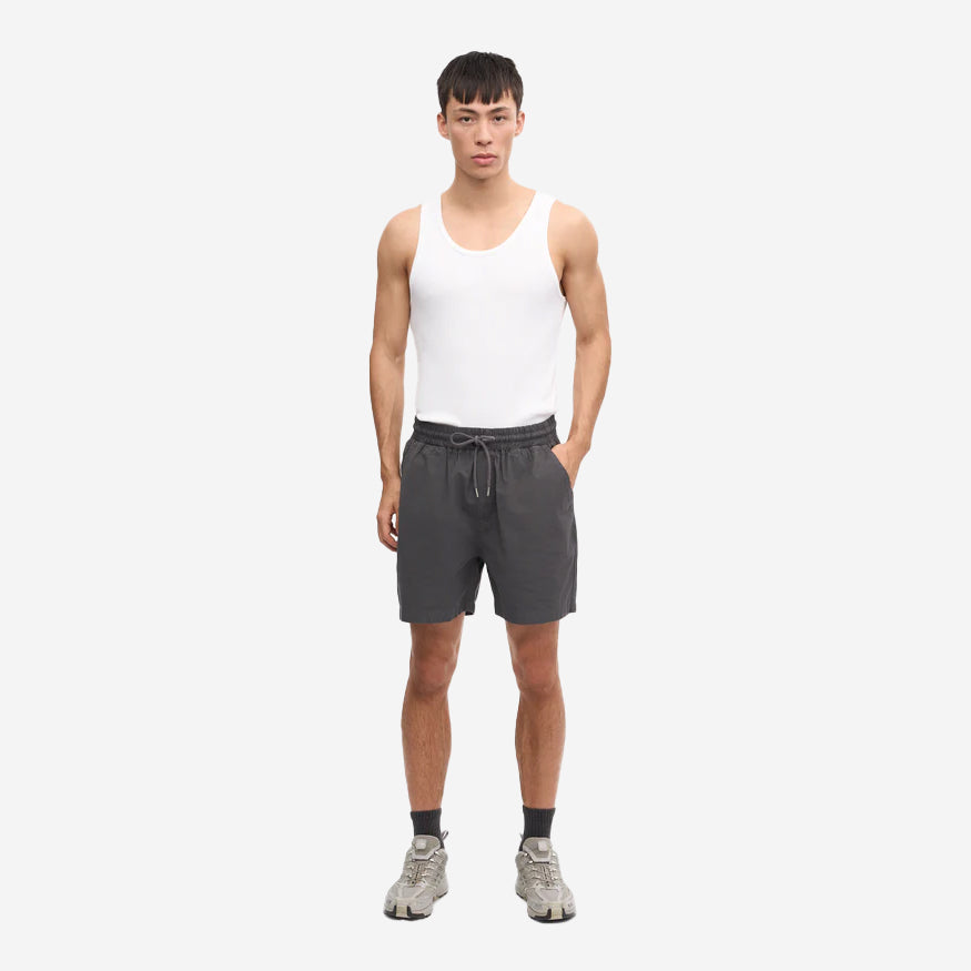 Organic Twill Easy Shorts - Lava Grey
