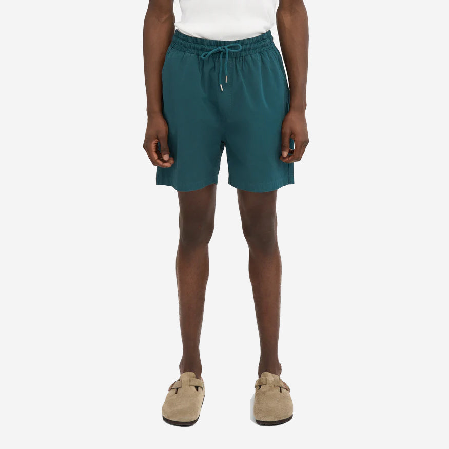 Organic Twill Easy Shorts - Ocean Green