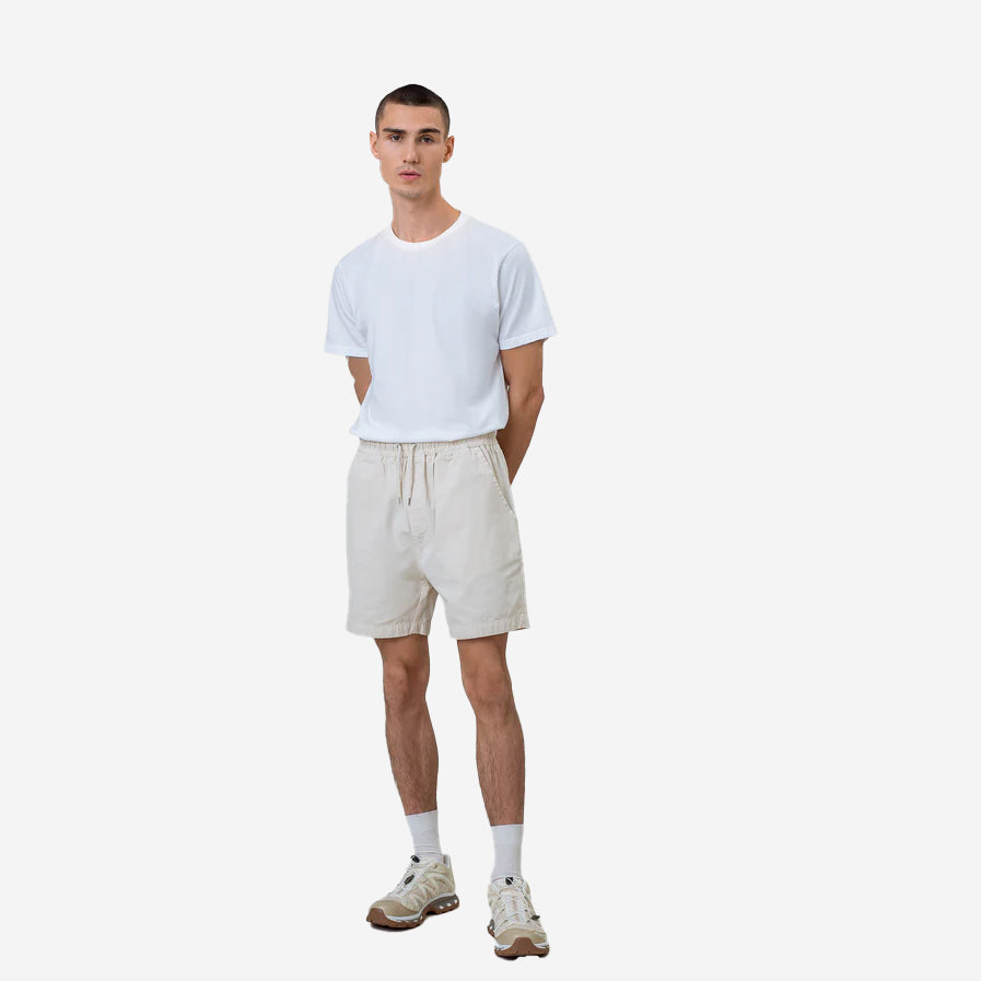 Organic Twill Easy Shorts - Optical White