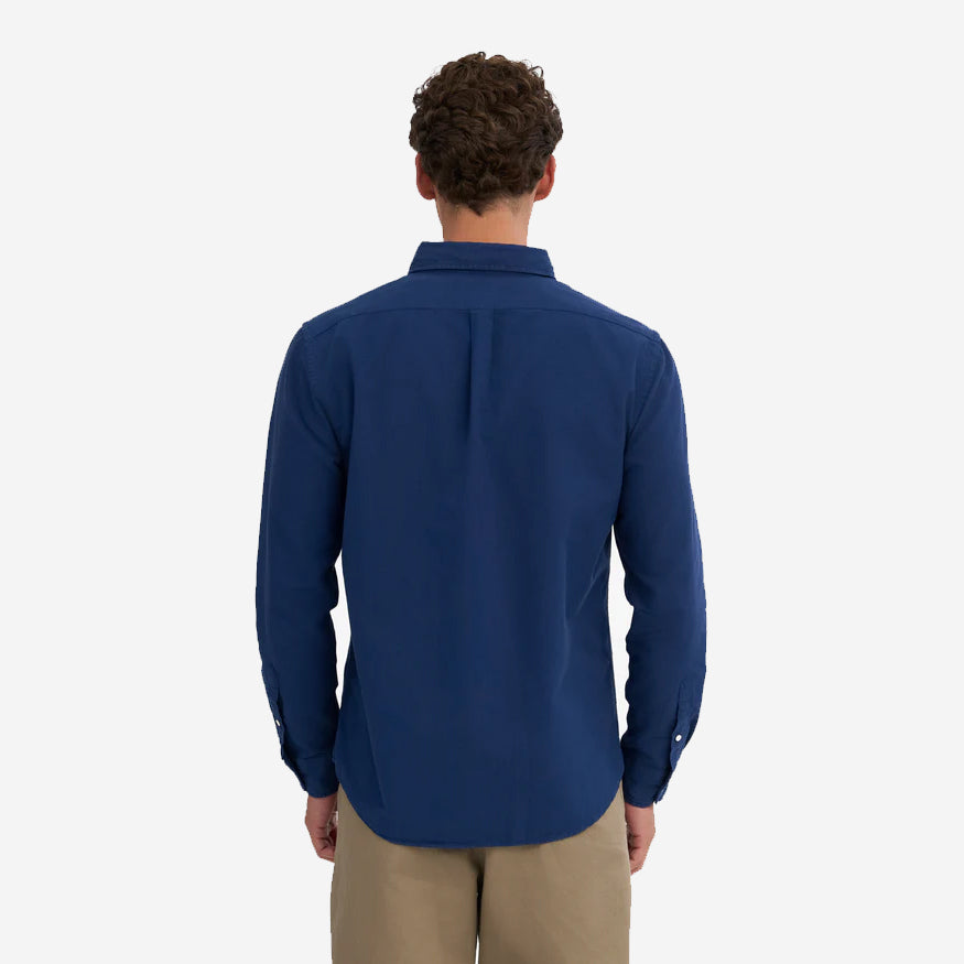 Organic Button-Down Oxford Shirt - Marine Blue