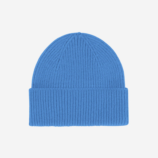 Merino Wool Beanie - Pacific Blue