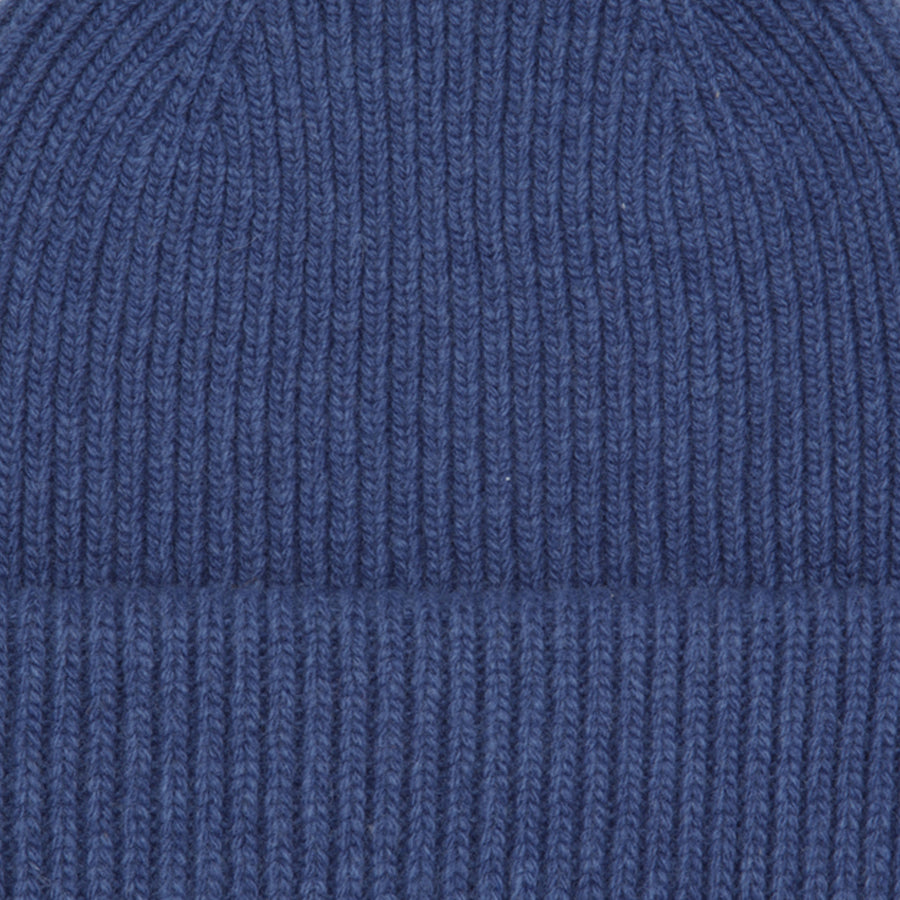 Merino Wool Hat Beanie - Royal Blue