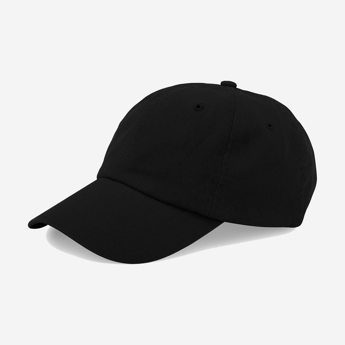 Organic Cotton Twill Cap - Deep Black