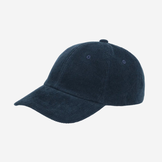 Organic Cotton Corduroy Cap - Navy Blue
