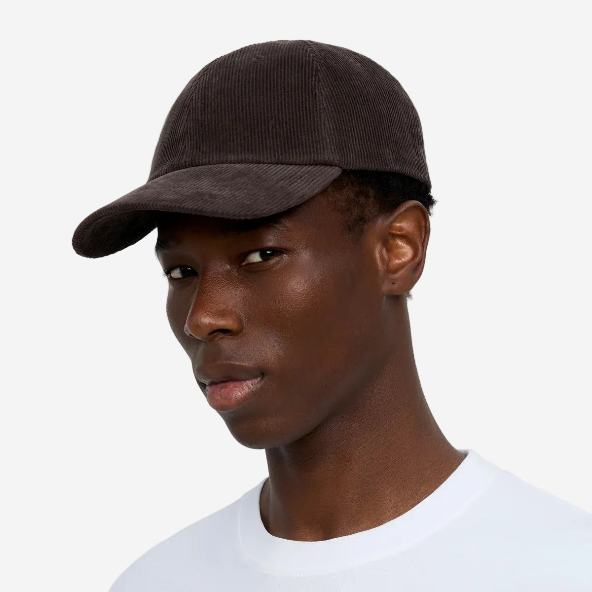 Organic Cotton Corduroy Cap - Coffee Brown
