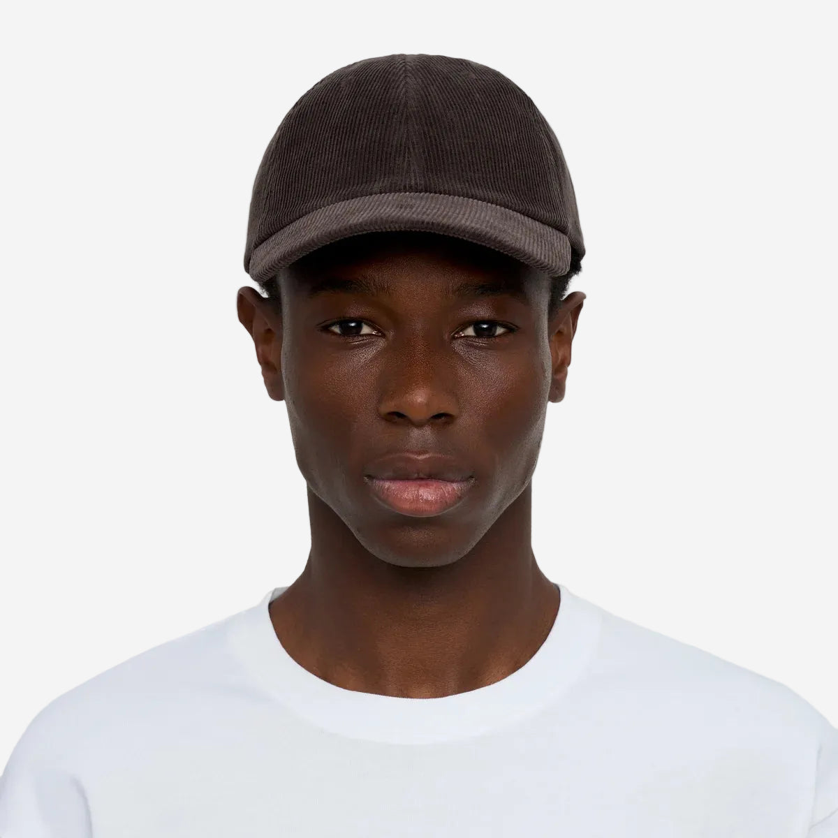 Organic Cotton Corduroy Cap - Coffee Brown
