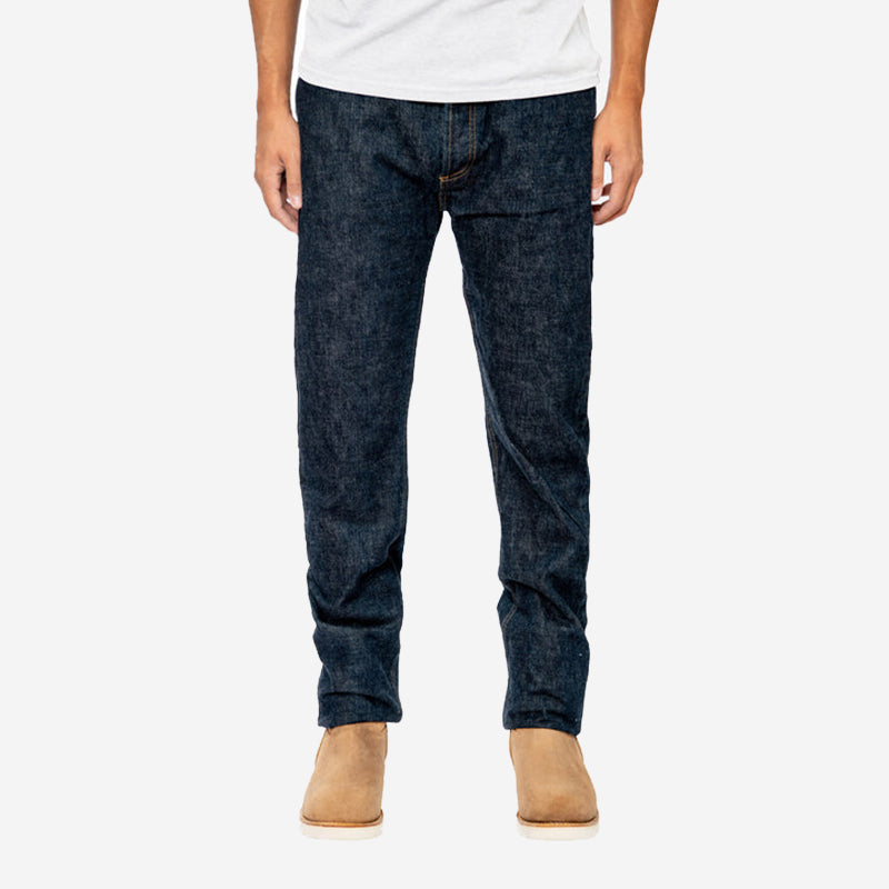 CT-100xk - Classic Tapered 14oz Rinsed Kibata Selvedge Denim - Indigo