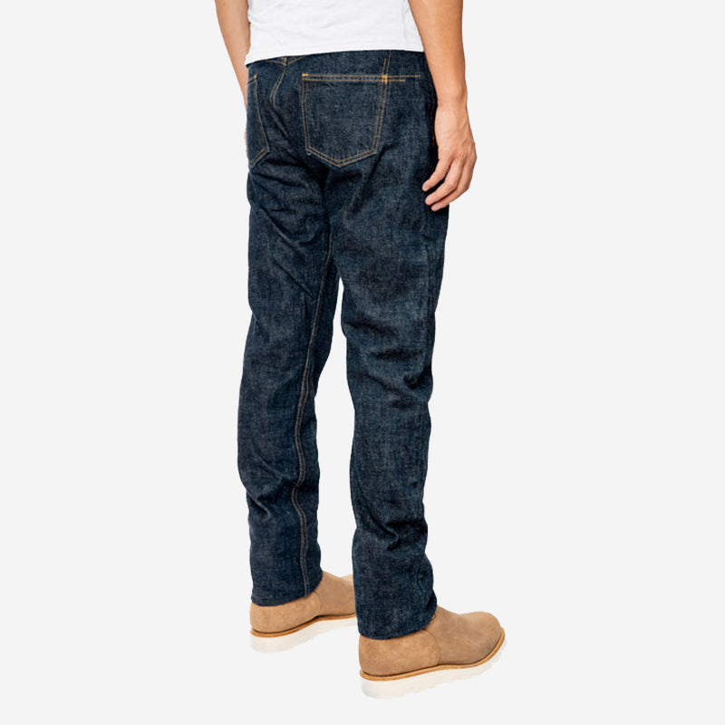 CT-100xk - Classic Tapered 14oz Rinsed Kibata Selvedge Denim - Indigo