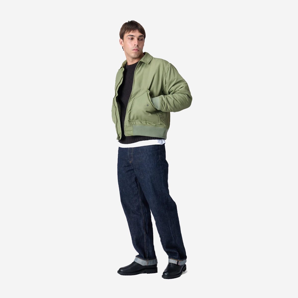 CWU Flight Jacket - Sage Aviator Satin