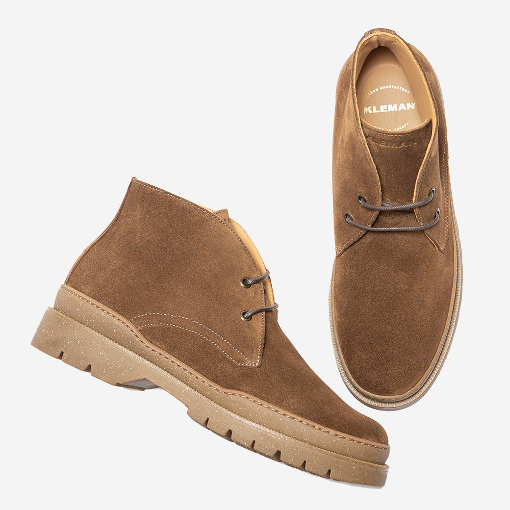Cagna V Suede Chukka Chunky Boots - Brown