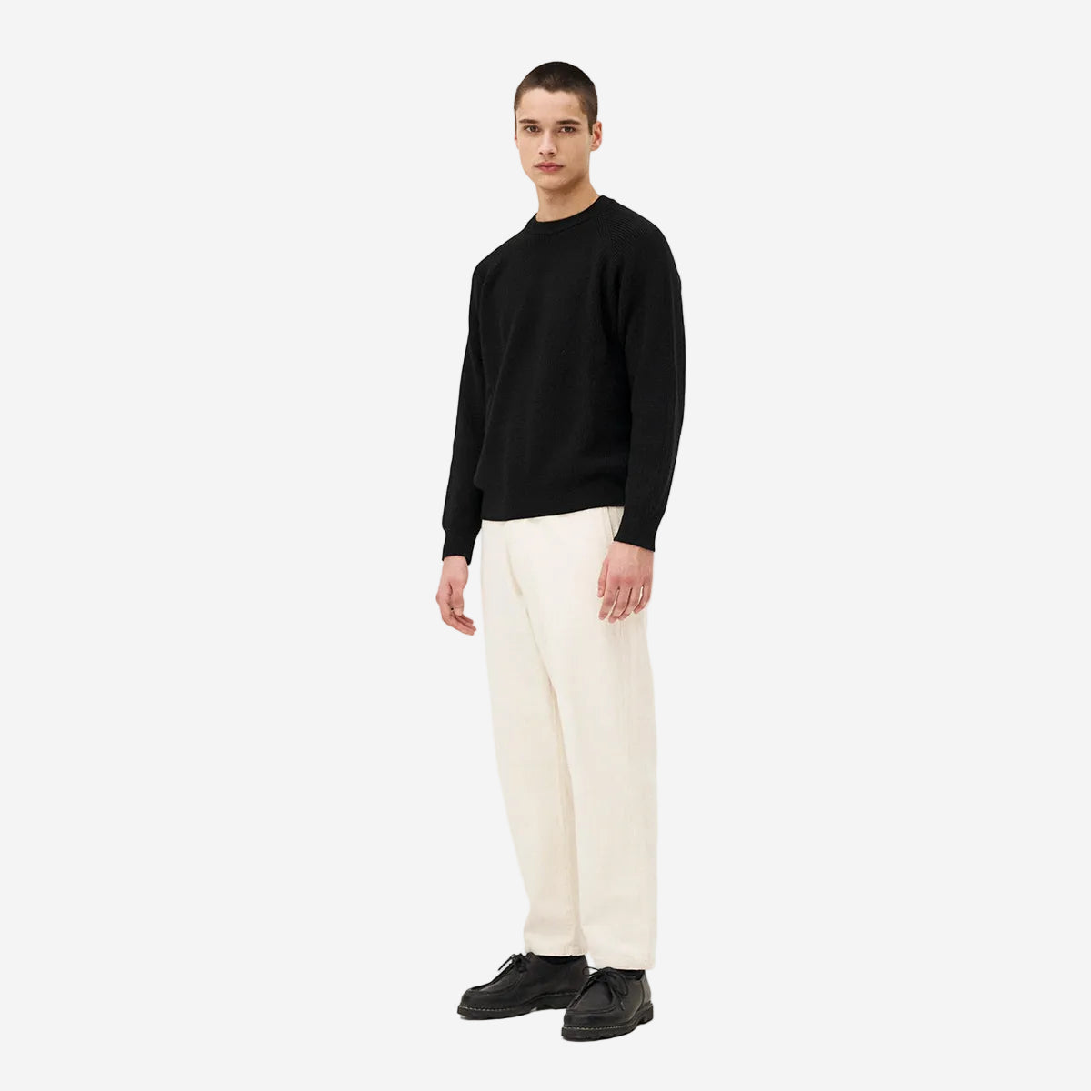 Calder Relaxed Tapered Easy Jeans - Ecru