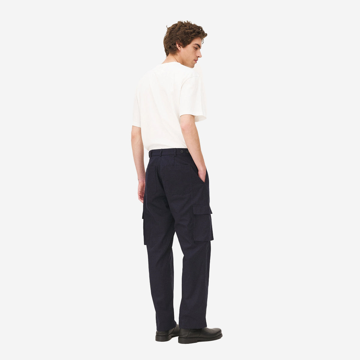 Cargo Loose Military Pants - Navy