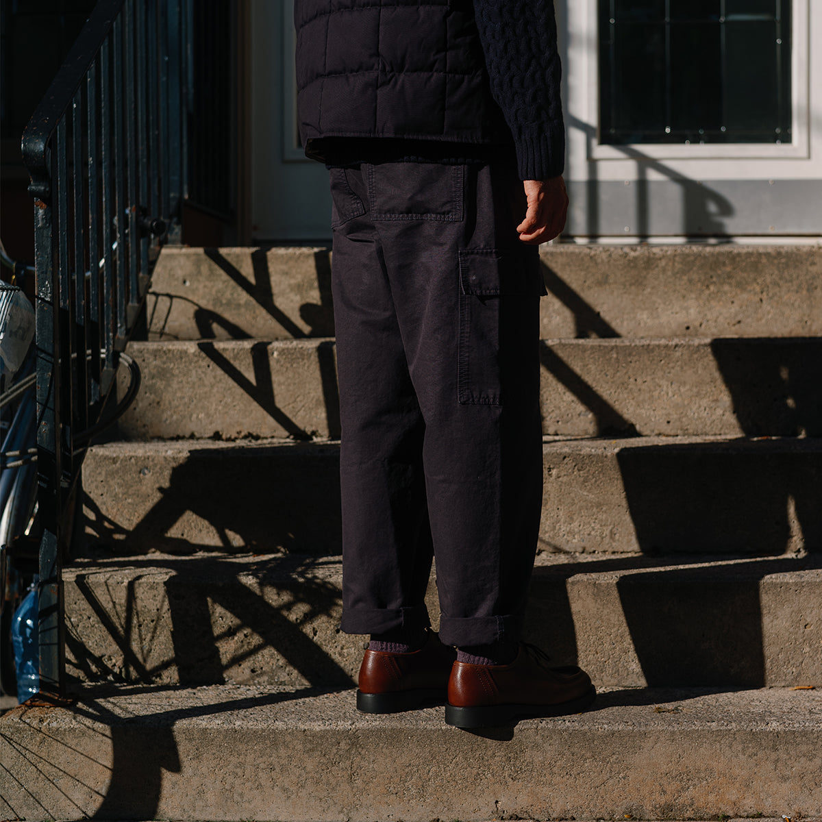 Fisherman Cargo Trousers - Rich Navy