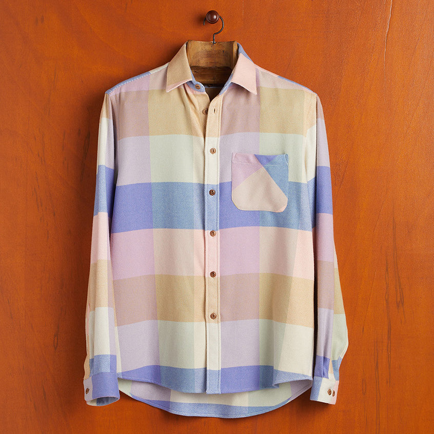 Carousel Big Check Flannel Shirt - Pastel