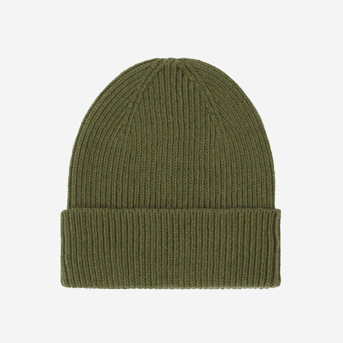 Recycled Cashmere Beanie - Basil Green