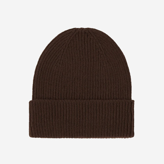 Recycled Cashmere Beanie - Coffee Brown