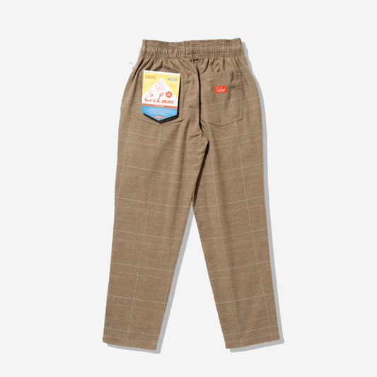 Chef Pants - Glen Check - Brown