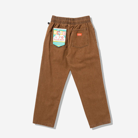 Chef Pants Semi-Wide - Denim - Brown