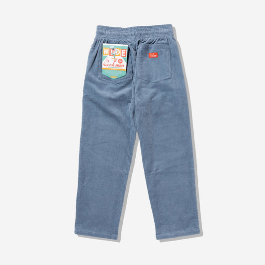 Chef Pants Semi-Wide - Corduroy - Blue Grey