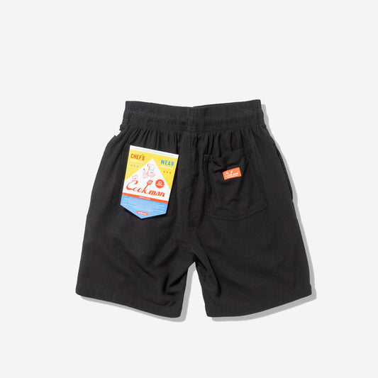 Chef Shorts - Linen - Black