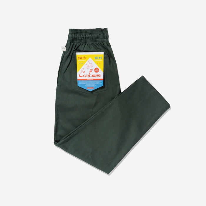 Chef Pants - Herringbone Evergreen