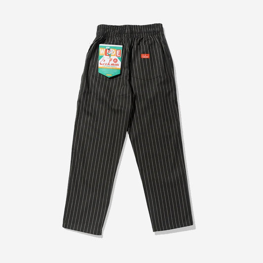 Chef Pants Semi-Wide - Charcoal Herringbone Stripe