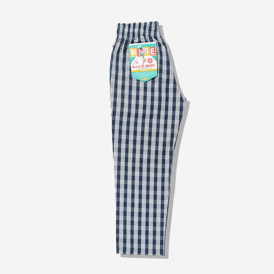 Cookman - Chef Pants Semi-Wide - Palaka Check - Navy – Muddy George