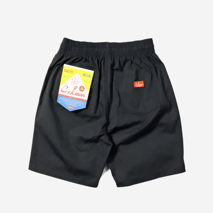 Chef Shorts Front Pocket - Black Ripstop