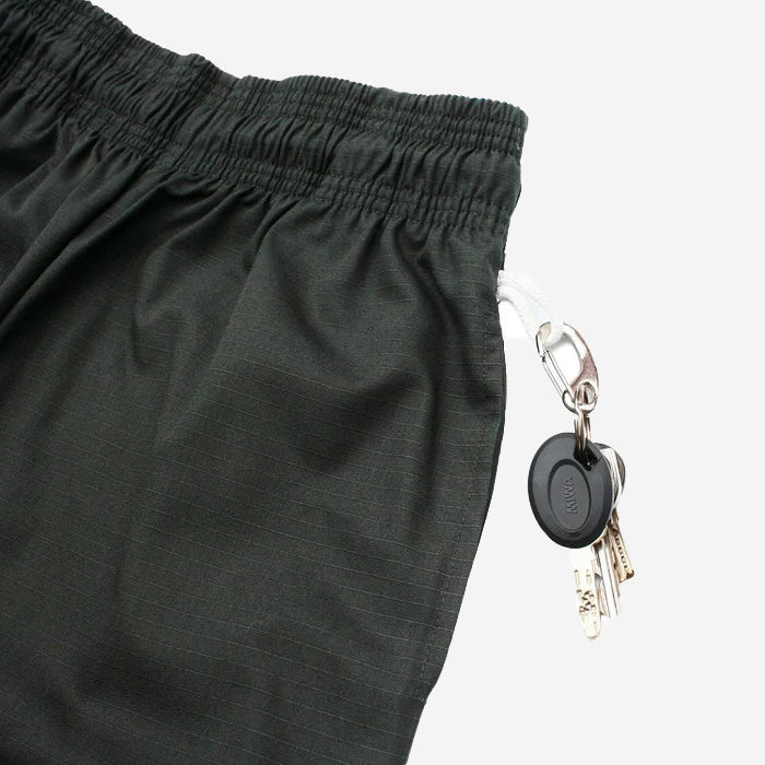 Chef Shorts Front Pocket - Black Ripstop