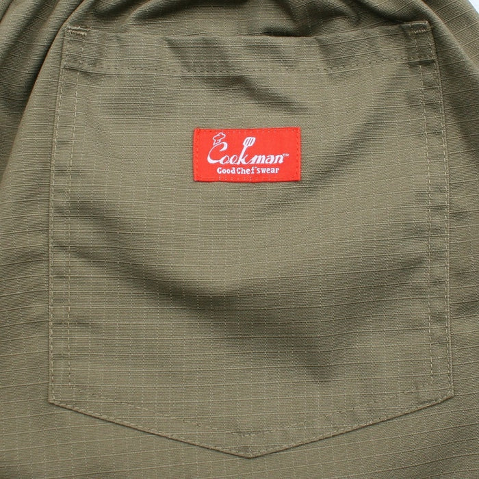 Chef Shorts Front Pocket - Olive Ripstop