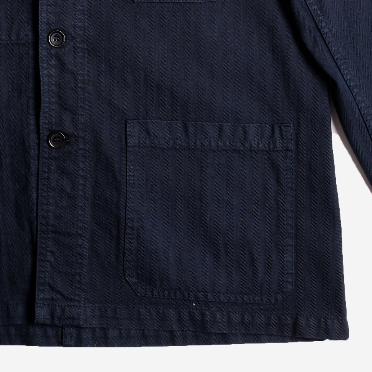 Chore Jacket - Cotton Herringbone - Navy
