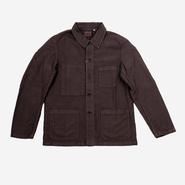 Vetra - Chore Jacket - French Moleskin - Truffle – Muddy George