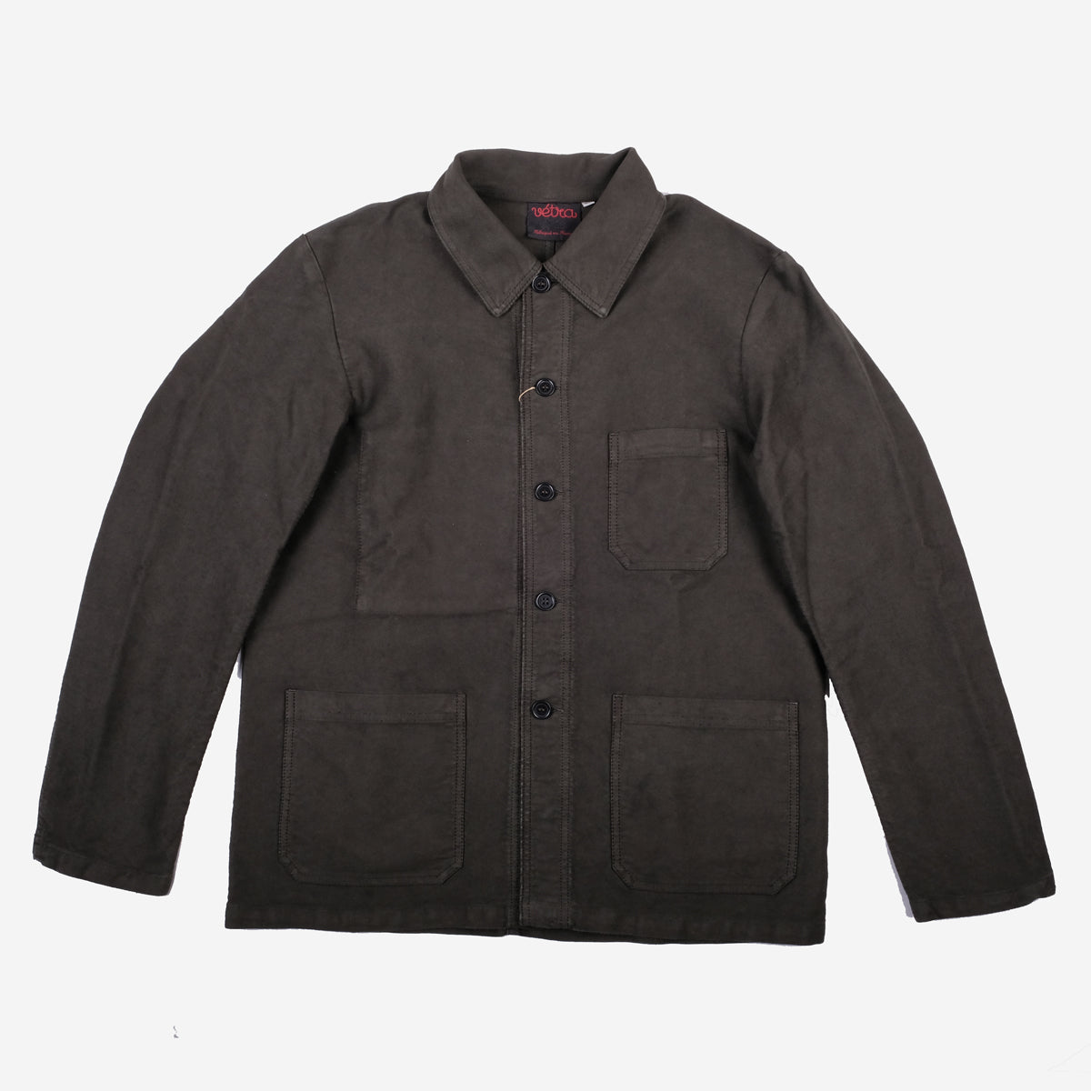 Chore Jacket - French Moleskin - Dark Olive
