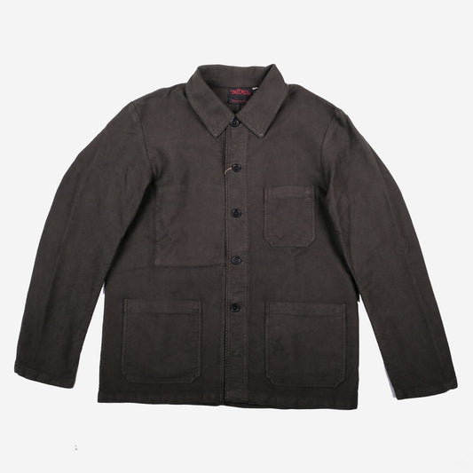 Chore Jacket - French Moleskin - Dark Olive