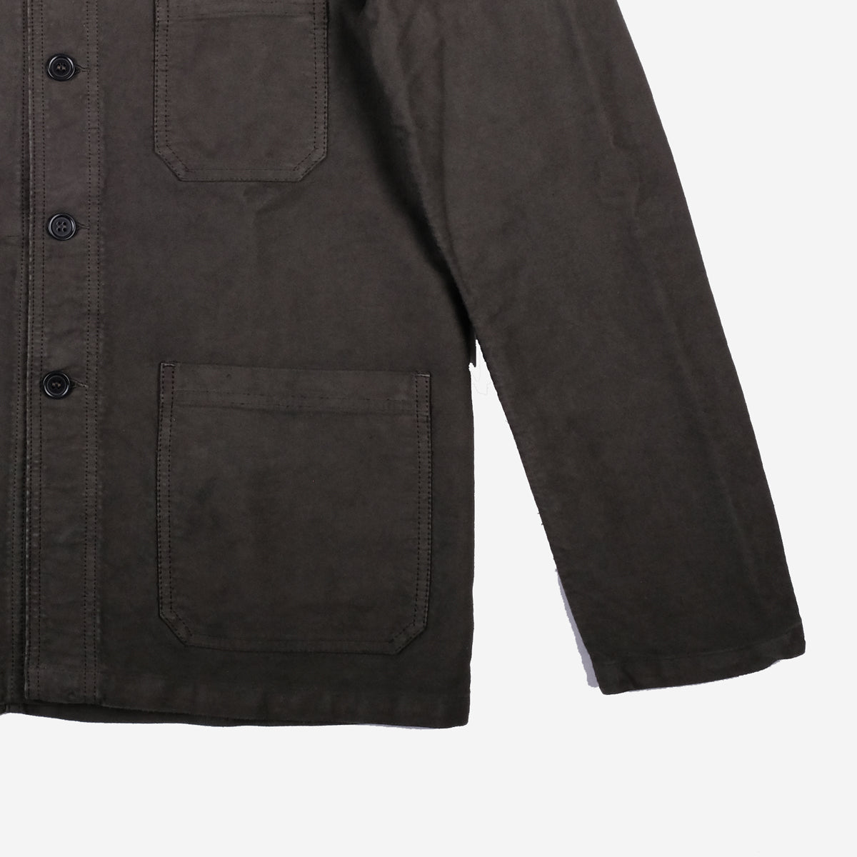 Chore Jacket - French Moleskin - Dark Olive