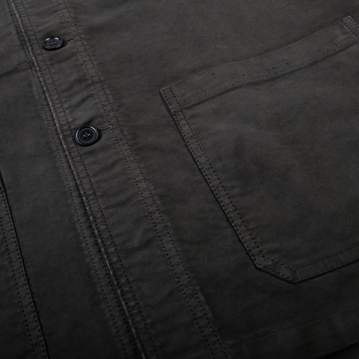 Chore Jacket - French Moleskin - Dark Olive