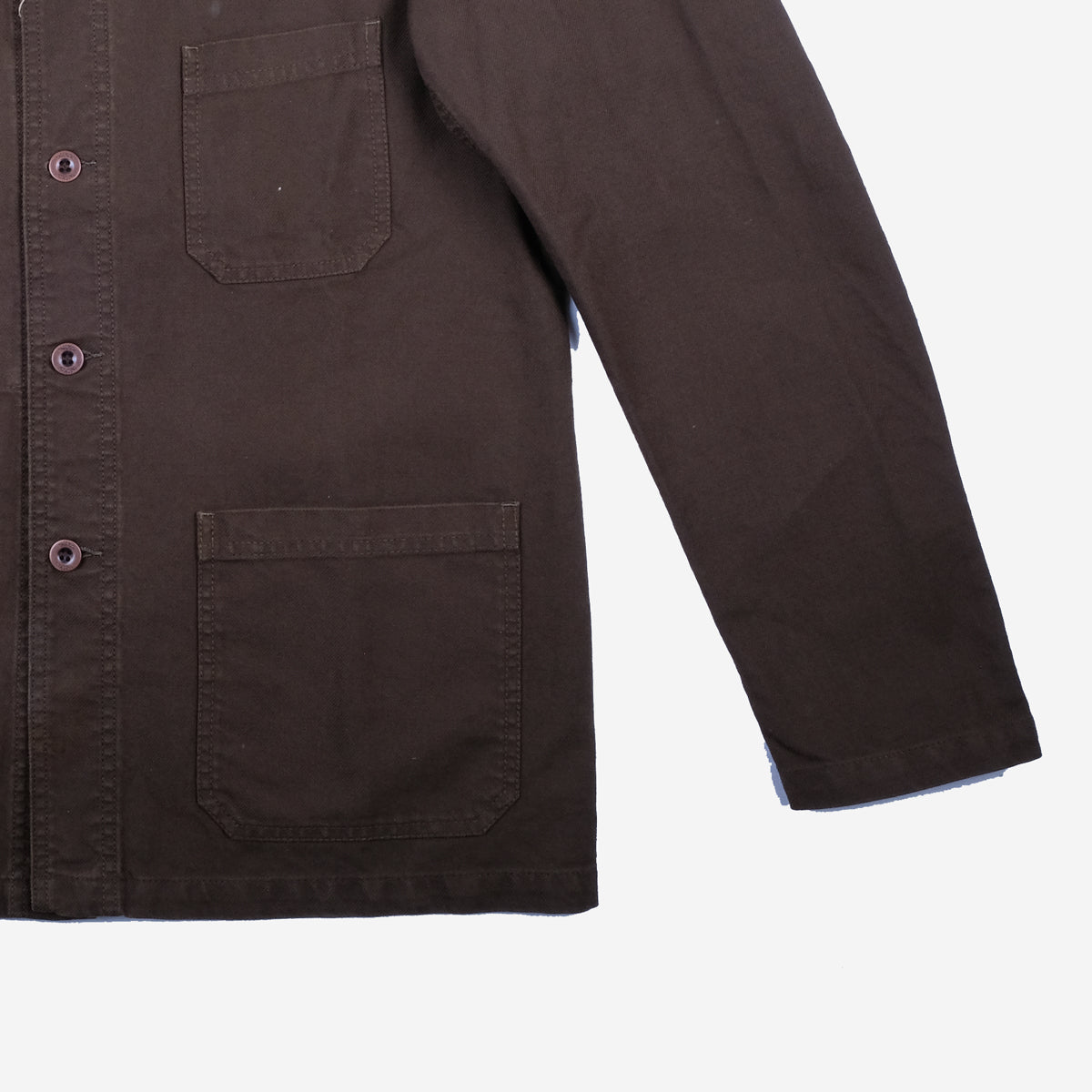Chore Jacket - Organic Dungaree Twill - Conifer Green