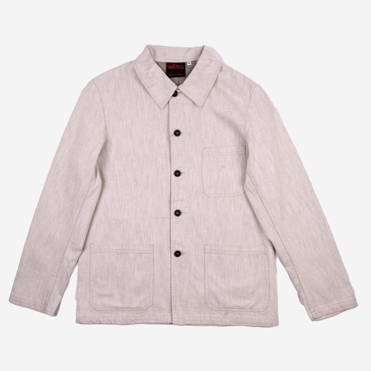 Chore Jacket - Soft Denim - Ecru