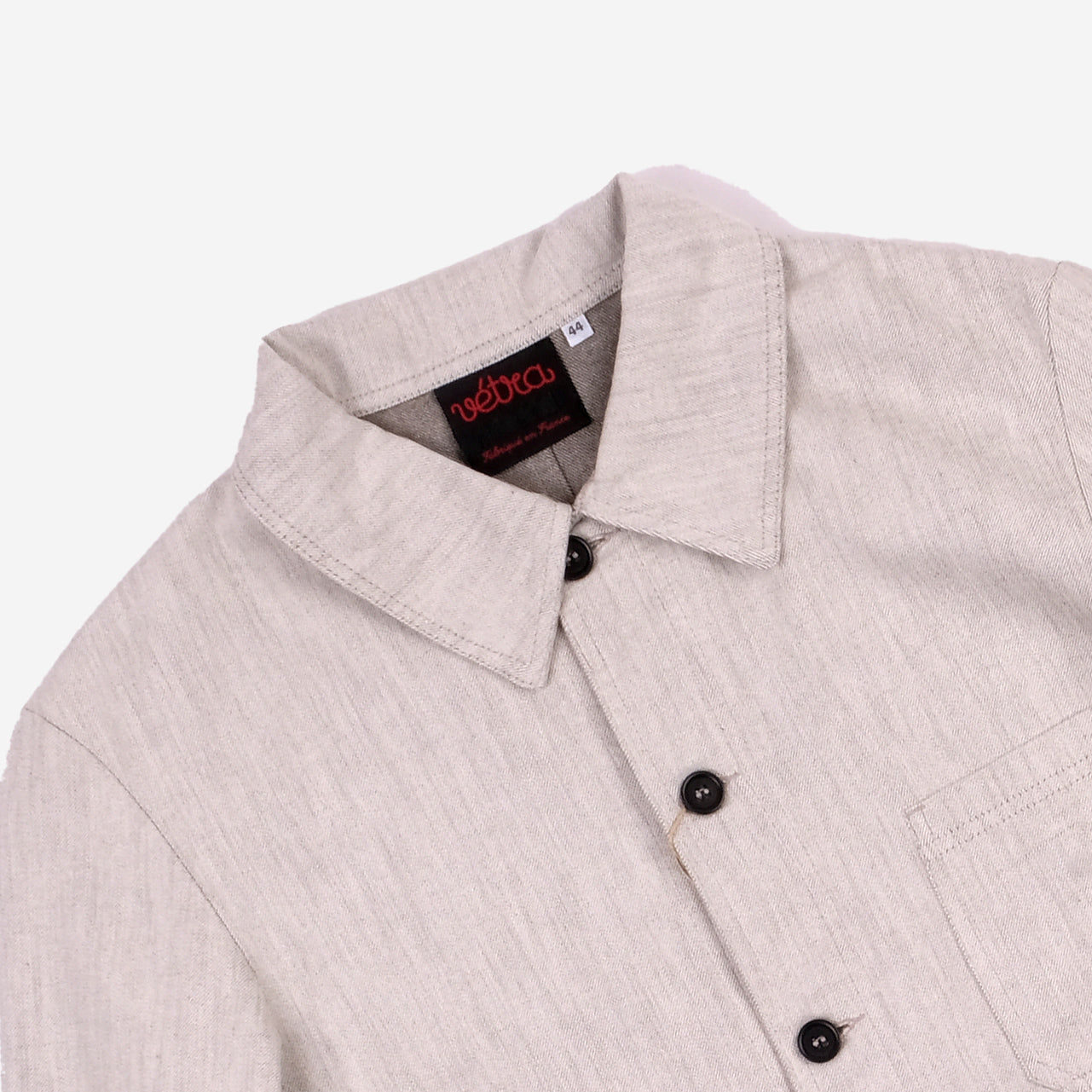 Chore Jacket - Soft Denim - Ecru