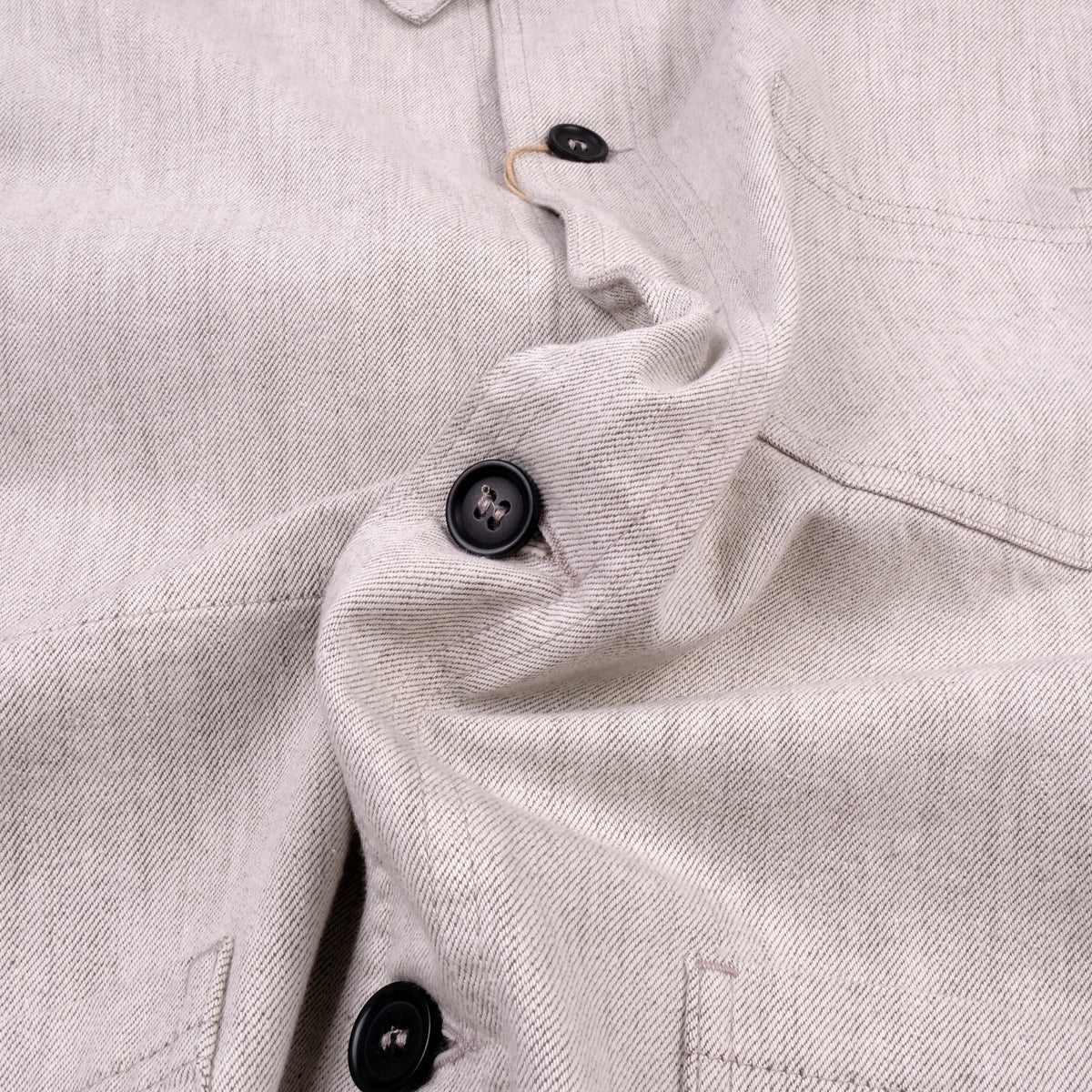 Chore Jacket - Soft Denim - Ecru