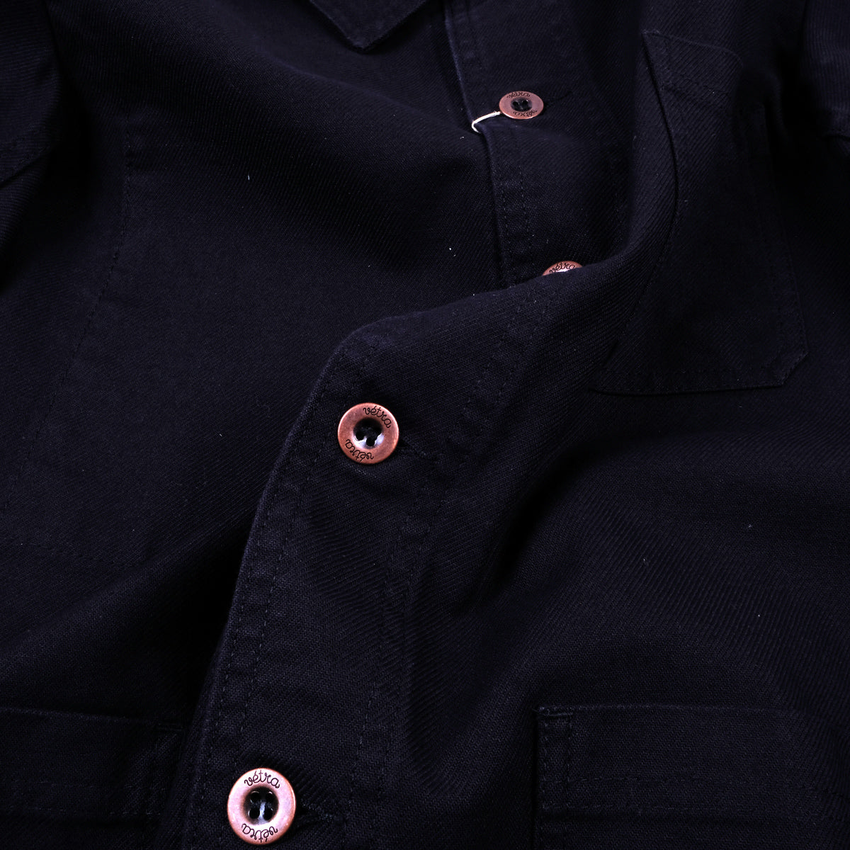 Chore Jacket - Organic Dungaree Twill - Black