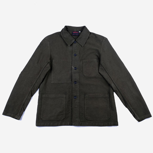 Chore Jacket - French Moleskin - Ash Green