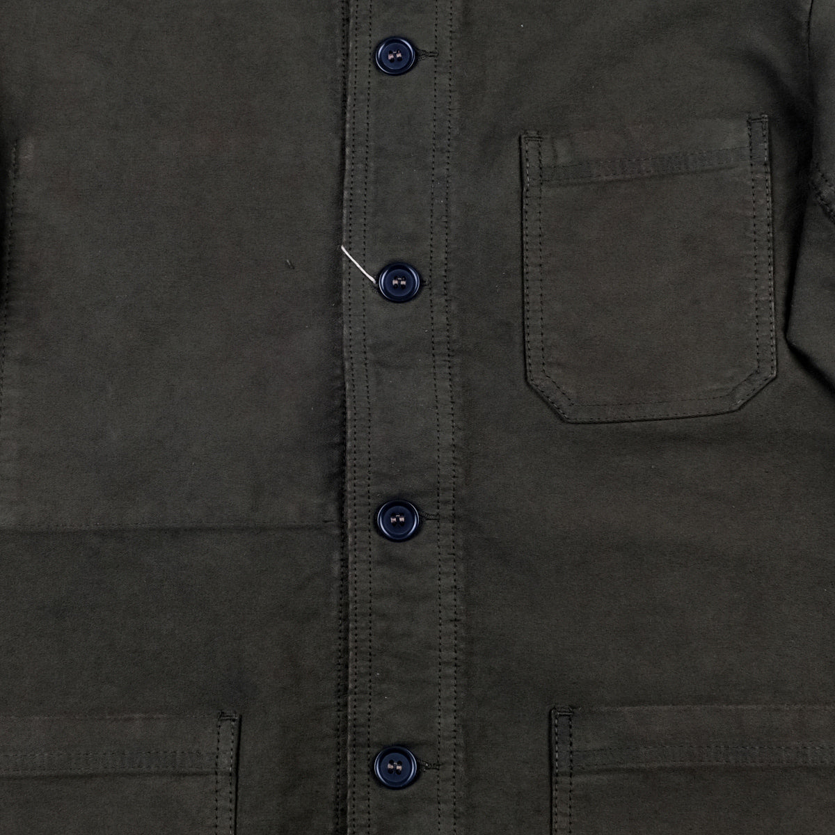 Chore Jacket - French Moleskin - Ash Green