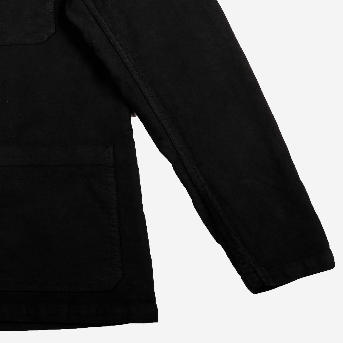 Chore Jacket - French Moleskin - Black