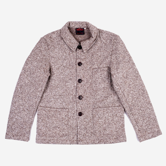 Chore Jacket - Knitted Wool - Brown Marl