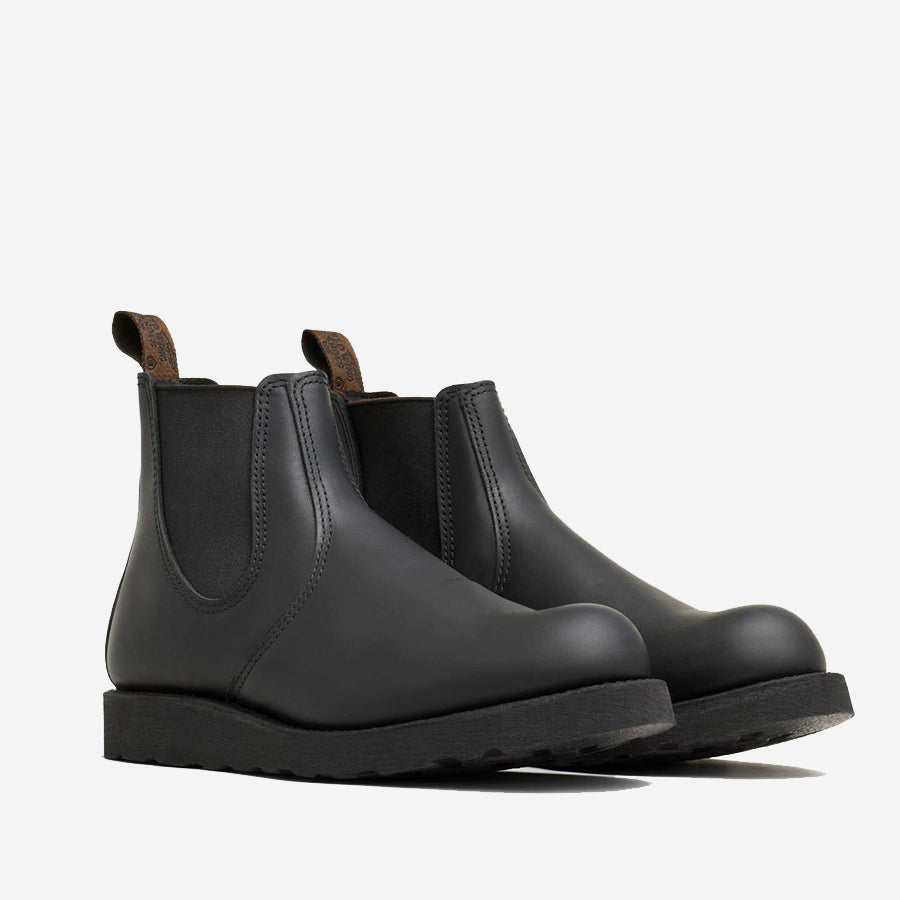 Classic Chelsea Leather Boots - Black Harness