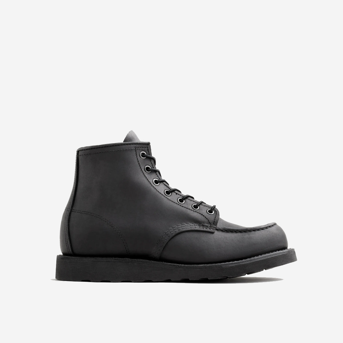 Classic Moc 6-Inch Leather Boots - Black Harness